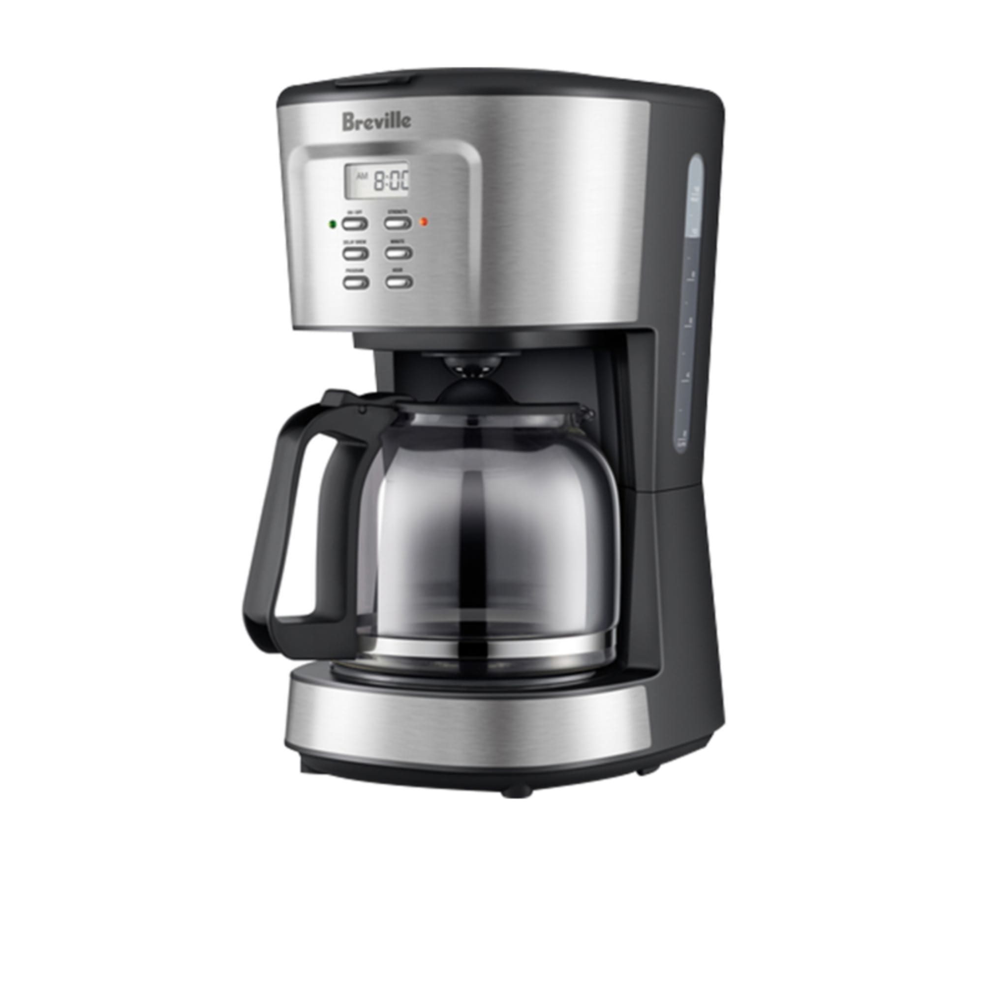 The Aroma Style Electronic Drip Coffee Maker Brushed Stainless Steel